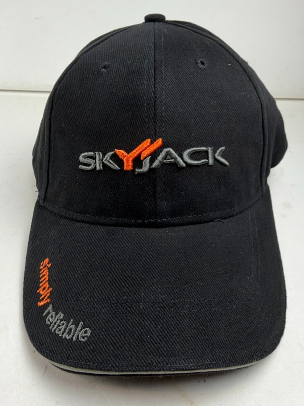 Skyjack Heavy Equipment Lift Hat Cap Mens Black Embroidered Index Apparatus